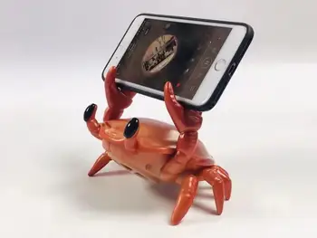 Crab Mini fără Fir Bluetooth Boxe cu Suport de Telefon Mobil Haltere Crab Desktop Suport Sunet Stereo Subwoofer Decor