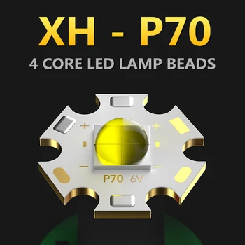 CREE XHP70 IPX8 Subacvatic, rezistent la apa 100M Adâncime CONDUS de Scufundări Lanterna Puternic în aer liber Profesionist de Vânătoare Tactice Lanterna