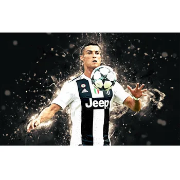 Cristiano Ronaldo Postere de Imprimare Fotbal Sport Star Retro Panza Pictura Arta de Perete de Imagine pentru Camera de zi Decor Acasă Cuadros