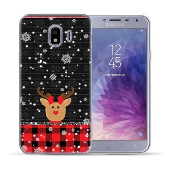 Crăciun fericit TPU Moale Caz Acoperire Pentru Samsung Galaxy J3 J7 J8 J6 J4 Plus 2018 J3 J5 J7 2016 2017 M10 M20 M30 J5 J2 Prim-Pro
