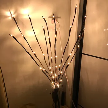 Crăciun Lumini LED Ramură de Salcie Lampa Florale 20 De Becuri Lumini de Interior decoratiuni Xmas Petrecere acasă la Grădină Cadouri#w