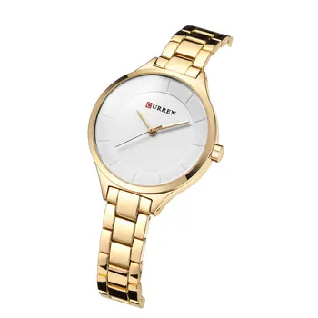 CURREN 9015 Doamnelor Ceas Simplitate Frumoasa din Oțel Inoxidabil de Lux, Ceasuri de mână Moda Doamnelor Ceasuri