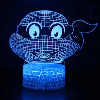 Desene animate Seria de Animație 3D Colorat Lumina de Noapte LED-uri de Control de la Distanță Jucărie Drăguț Cadou Animat Atmosfera Lampă Pentru Copii, Camera pentru Copii