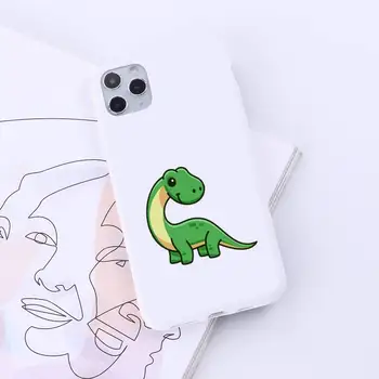 Dinozaur desene animate de animale kawaii funda acoperi coque Caz de Telefon Bomboane de Culoare pentru iPhone 6 7 8 11 12 s mini pro X XS XR MAX Plus