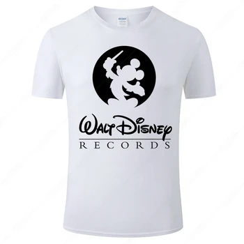Disney Mickey Mouse Tricou Barbati 2021 Vara Anime Desene Animate De Imprimare De Moda T-Shirt Din Bumbac Cu Mânecă Scurtă Tricou Homme Haine J127