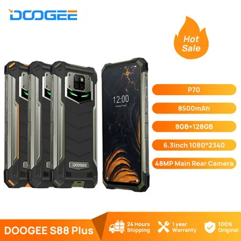 DOOGEE S88 Plus Rugged SmartPhone 48MP Cameră foto Principală de 8 gb RAM 128GB ROM IP68/IP69K telefon inteligent Android 10 sistem de OPERARE versiune Globală