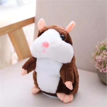 Dropshipping Talking Hamster Falante Mouse-ul de Companie Jucărie de Pluș Drăguț Sunet Record de Învățământ Umplute Papusa Copii Cadouri 15cm