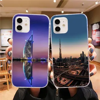 Dubai City peisajul Arhitectural Telefon Caz pentru iPhone 11 12pro XS Mini MAX 12 8 7 6 6S Plus X 5S SE 2020 XR pentru iPhone Caz