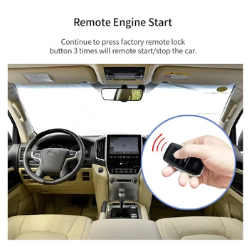 EASYGUARD Remote Starter Kit pentru Land Cruiser 2009-2020 cu oem buton DOAR Plug and Play 3X Blocare de la Distanță Start/stop