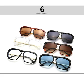 Epocă Pătrat ochelari de Soare Barbati Femei Clasic de Lux de Brand Designer de Gradient Optic Ochelari Supradimensionate, Ochelari de Soare UV400 Nuante