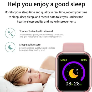 Erilles Nou Sport Rata De Inima Somn Tracker Ceas Inteligent Bărbați Femei Passometer Sănătatea Doamnelor Smartwatch