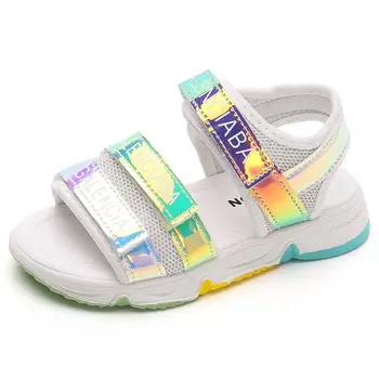 Fete Sandale 2021 Primavara-Vara Moda Adidasi Copii Fete Paiete Casual Pantofi de Plaja si Sandale pentru Fete pentru Copii SIZE27-38