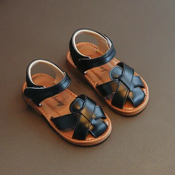 Fete Sandale de Vară 2021 Noi pentru Copii Tesut Toe-a acoperit Copilul Sandale Baieti Casual, Sandale de Plaja pentru Copii Sandale cu Talpă Moale
