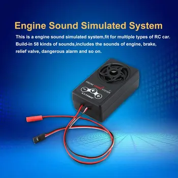 G. T. Putere Sunet de Motor Simulat Sistem Pentru Masina RC Axial SCX 10 II WRAITH Traxxas TRX4 Construi-în 58 de tipuri de sunete