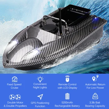 GPS Fix Viteza de Croazieră de Control de la Distanță de Pescuit Finder Barca cu o Singură Momeală Recipiente Automate Barca de nadit cu Telecomanda