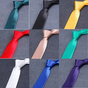 GUSLESON Clasice Barbati de 50 de Tipuri de Cravate Colorate Roșu, Galben Solid Silk 8cm Cravată pentru Bărbați Formale Petrecere de Nunta, Cadou de Afaceri
