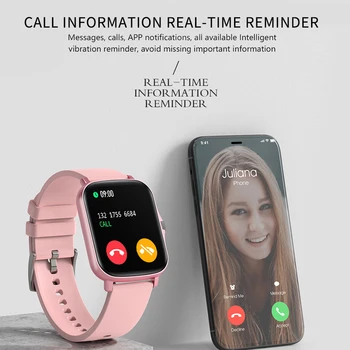 Hestia 2021 P8Plus Smartwatch Nou 1.69 inch HD Ecran Trupa de Fitness rata de Inima Mesaj Memento Inteligent Ceas Pentru Barbati Femei