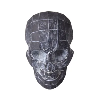 HeyMamba Artă Creativă 3D Abstract Craniu Model Rășină Craniu Uman Statuie Sculpturi Halloween Decor Acasă