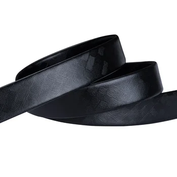 Hi-Cravata Brand pentru Bărbați Curea Negru Simplu Stil de Afaceri din piele Ratche Centura de Moda Solid Curele din Piele pentru Barbati Talie