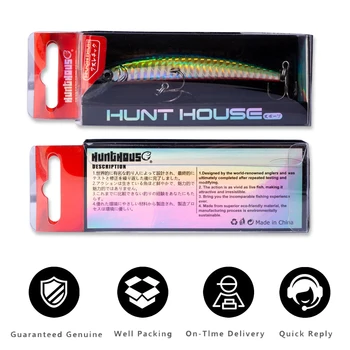 Hunthouse Pește Pescuit Nada Artificiala Swimbait Crankbait Greu Momeli 90mm 7,5 g Sea Bass Leurres Pescar Pentru Pescuit lw133
