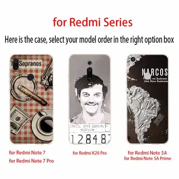 Husa silicon Pentru Xiaomi Redmi 9a 8a 7a Nota 10 9 8 7 Pro Max 10 9 8t 5G Acoperi Wagner Moura Narcos