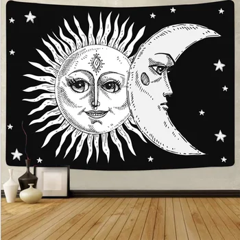 India Mandala Tapiserie Sun Moon Art Tapiserie de Perete Decor Acasă Tapiserie Psihedelice Hippie Taxa de Perete camera de camin decor
