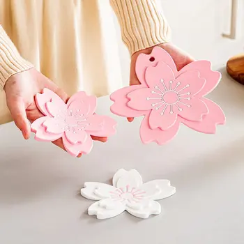 Japonia Stil Cherry Blossom Coaster Izolare Termică Placemat Tabelul Mat Biroul de Acasă Anti-derapare Ceai Lapte Cana Cana Cana de Cafea Pad