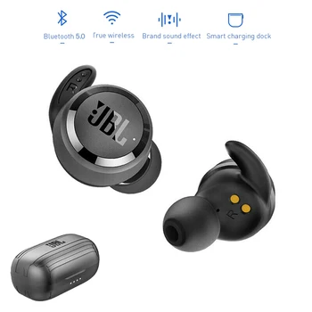 JBL T280 TWS Cască Bluetooth Sport Rulează În ureche rezistent la apa Anti-sudoare Cască de Metal Caz de Încărcare Pentru Ios Android