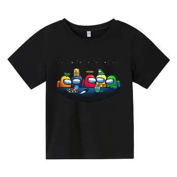 Jocuri pentru copii Printre Noi T-shirt Copii Copilul de Animatie Print T-shirt Impostor Haine Băiat de 4 14Y2021 Topuri de Vara T-shirt, Blaturi