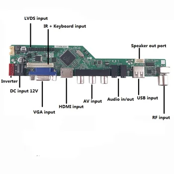 Kit LP141WX3 TL de la Distanță a CONDUS AV LCD 1280x800 Audio Panoul de Afișare TV Controler de Bord compatibil HDMI VGA Ecran USB monitor 14.1
