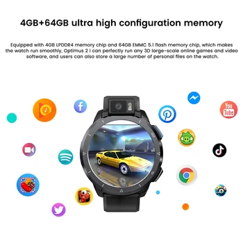 KOSPET Optimus 2 ceas inteligent 4GB 64GB ecran tactil Complet 2260mAh Sport pentru Bărbați ceasuri brățară de Fitness Smartwatch Pentru Xiaomi ios