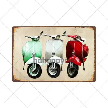 Lambretta Triumf Motociclete Semne de Metal de Epocă Placa Pub, Bar, Club de Garaj Decor de Perete Poster Decor Acasă 20*30 CM