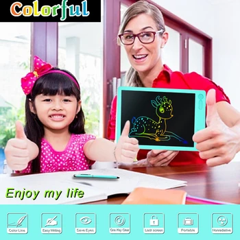 LCD Scris Tableta de 10 Inch scris de mână Colorat Doodle Bord Desen Tablete Erasable Scris Tampoane pentru Copii și Adulți la Domiciliu
