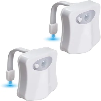 LED Toaletă Lumina Impermeabil 16Colors Toaletă Lumina de Noapte PIR Smart Senzor de Mișcare Umană Inducție WC Toaleta