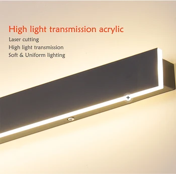 LED-uri în aer liber Lumina de Perete Lung de Perete de Lumină Modern, rezistent la apa IP65 Verandă, Grădină Lampă de Perete & Interior Dormitor Noptieră Decorarea Iluminare