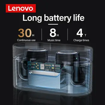 Lenovo Lp12 Tws Wireless Bluetooth 5.0 Căști Stereo Duale de Reducere a Zgomotului rezistent la apa Ipx5 Căști Cu 10mm Difuzor
