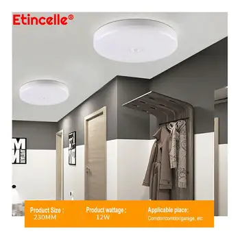 Lumini plafon smart senzor de mișcare interioară accesorii pentru casa Lampa cu Inel de led-uri pe panoul din holul spoturi garaj Scara