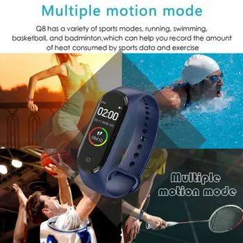 M4 Inteligent Ceas Digital Bratara pentru Barbati Femei cu Monitorizarea ritmului Cardiac Funcționare Pedometru Contor de Calorii de Sănătate Sport Tracker
