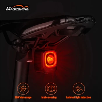 Magicshine Biciclete Inteligent de Frânare Automată de Detectare Lumina SEEMEE 200 IPx6 Impermeabil Încărcare cu LED-uri de Biciclete din Spate Lumina de Ciclism Stop Acce