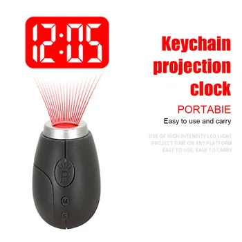 Mini Digital de Proiectie Ceas cu LED Portabil Ceasuri Cu Timp de Proiectie Ceas Digital Lumina de Noapte Proiector Magic Ceas