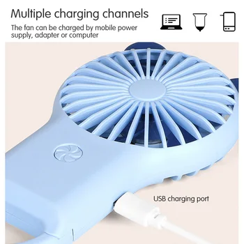 Mini Portabil de Buzunar Ventilator Portabil USB Reîncărcabilă Fan de Călătorie Cooler de Racire Mini Ventilatoare Pentru aer liber, Birou de Turism Ventilatoare de Aer Rece