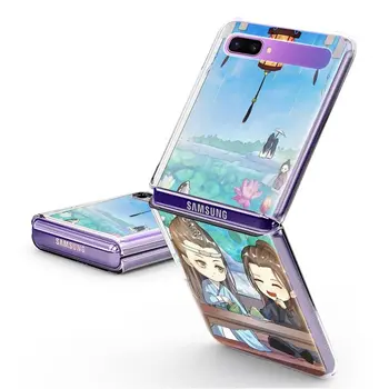 Mo Dao Zu Shi de Caz Pentru Samsung Galaxy Z Flip 5G Greu PC Telefon Coque bancheta Rabatabila Capas Clar Plistic ZFlip La Desene animate