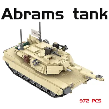 MOC Construi Bloc Filtru Militar Seria Tanc Militar Modern, Creative Assembly Model de Copil Jucărie DIY Construi Cărămizi Cadou de Ziua de nastere