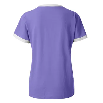 Moda cu Maneci Scurte T-Shirt Femei Vara Scrisori de Imprimare Maneca Scurta Tricou Casual, Tunica Topuri Tricou T-Shirt mujer camisetas