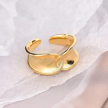 Moda Lățime Suprafață Nod De Lichidare Combinație Thai Inel De Aur Deschide Deget Inelul De Sex Feminin Retro Bijuterii Cadou De Nunta Cuplu Inel