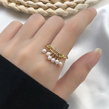 Moda ring set geometrice neregulate deschiderea metal inel de temperament simplu inel reglabil set pentru weman bijuterii cadou