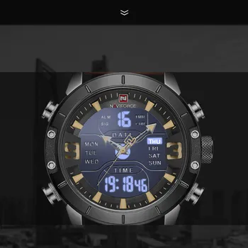 NAVIFORCE Nou Dual Display Ceas Pentru Barbati Brand de Moda Cuarț Ceasuri Militare Impermeabil Sport de sex Masculin Ceas Relogio Masculino