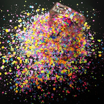 Neon unghii sclipici Paiete Colorate pentru Unghii se Amestecă Stralucitoare decoratiuni de arta unghiilor holografic acrilice fulgi decoracion uñas 5ml