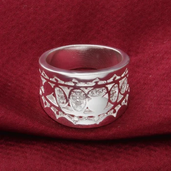 New Sosire Argint 925 Inele Pentru Femei Largă Deget Inel Cu Zirconiu Nunta Trupa Anillo De Logodna Bijuterii De Mireasă Bague Femme