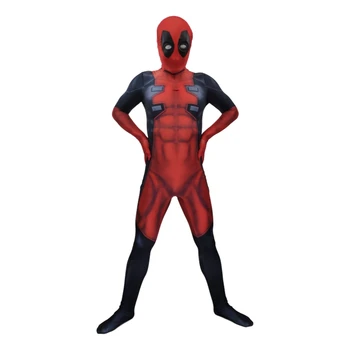 New sosire Deadpool cosplay musculare Deadpool Cosplay Costum Wade Wilson Costum Deadpool Cosplay Salopeta Pentru Petrecerea de Halloween